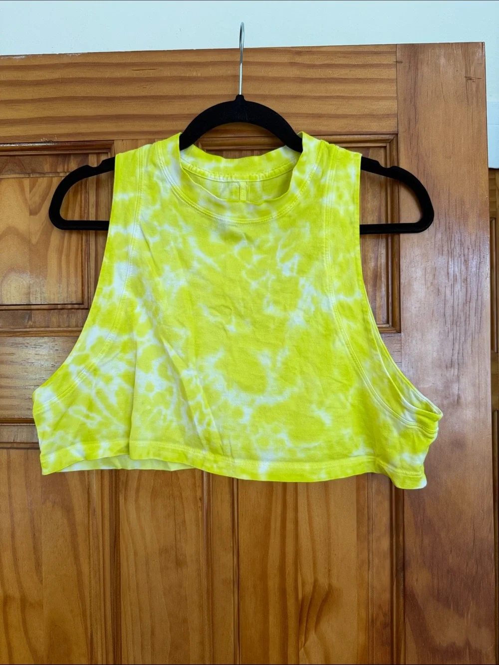 Tie-Dye Yellow Cropped Tank Top - Lululemon